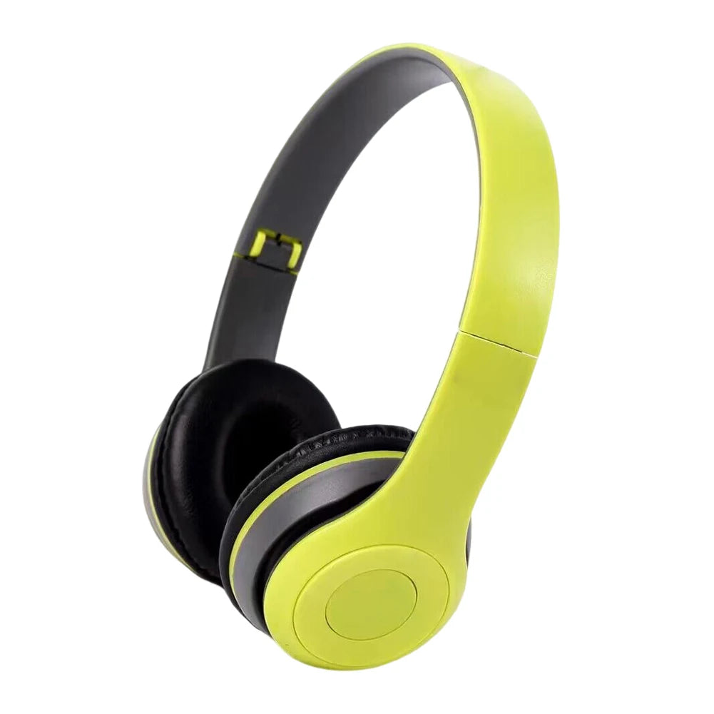 Over Ear Earphone Noise Reduction Stereo Headset Wireless Bluetooth-Compatible 5.0 Headphones 3.5mm Jack Supports Aux for Music