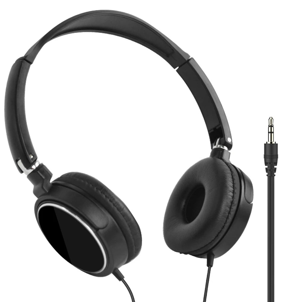 Wired 3.5mm/Type-C Headphones Noise Cancelling Business Over Ear Headset Flexible Adjustable Stereo Earphones for PC MP3 Mobile