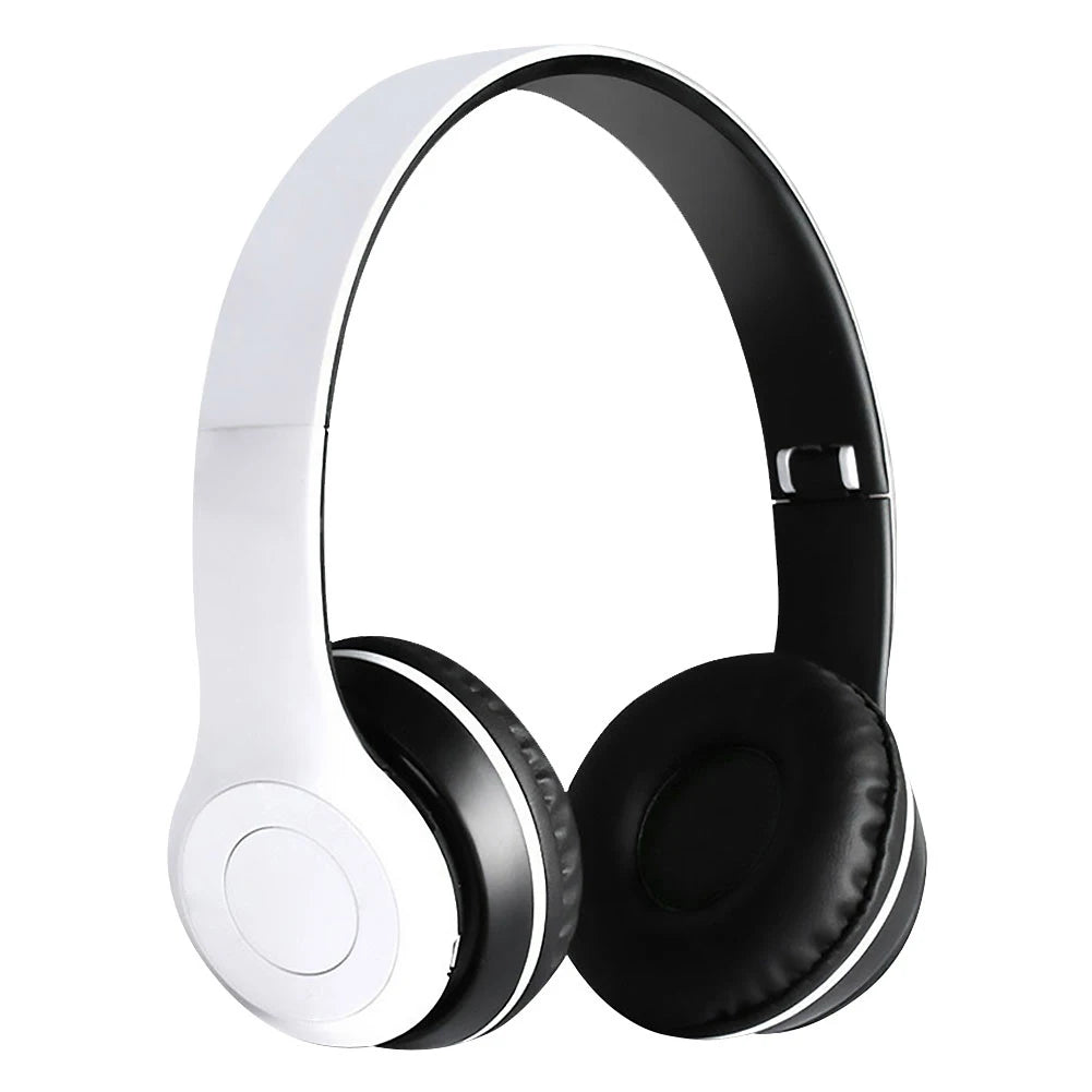 Over Ear Earphone Noise Reduction Stereo Headset Wireless Bluetooth-Compatible 5.0 Headphones 3.5mm Jack Supports Aux for Music