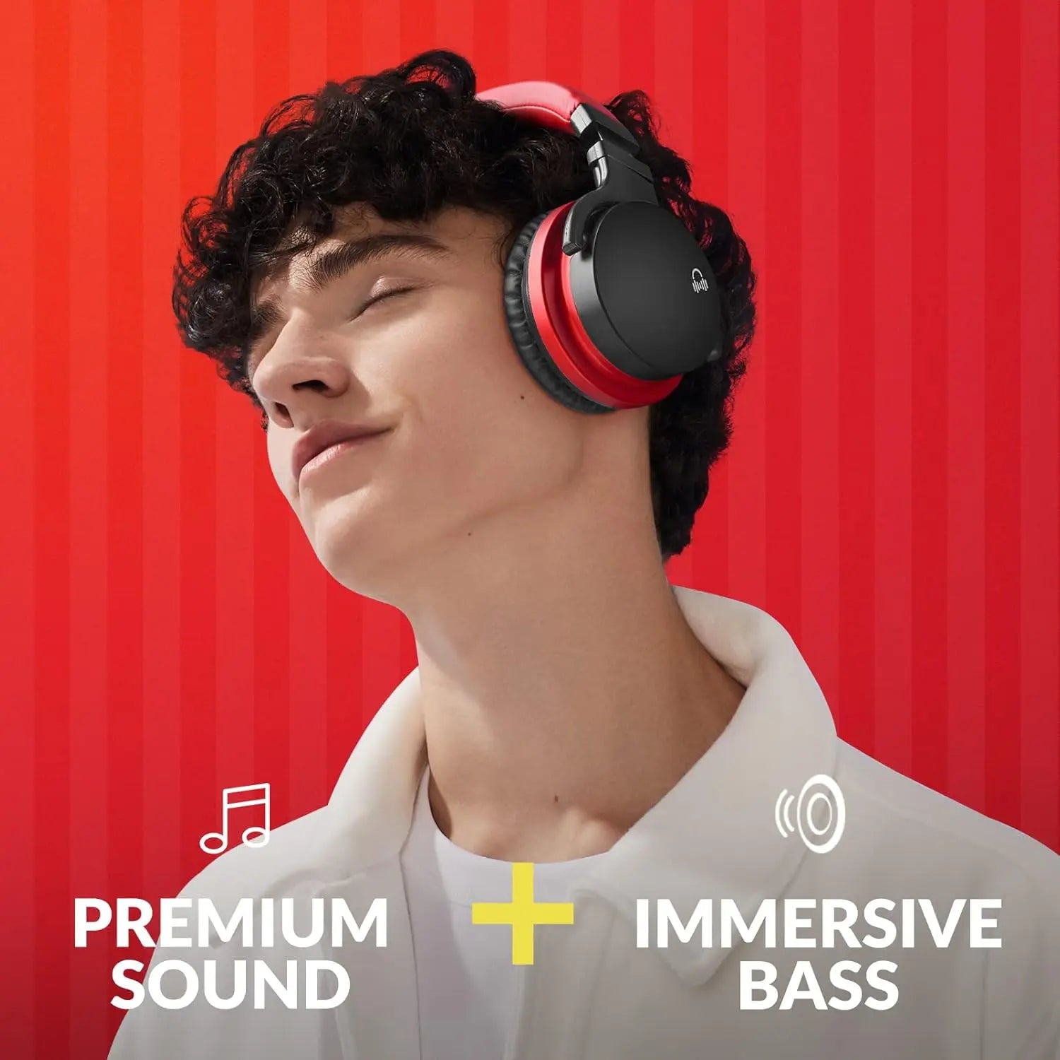 Classic E7 Active Noise Cancelling Headphones with HD Sound, Wireless Bluetooth Over-Ear Comfort for Travel Office Gift