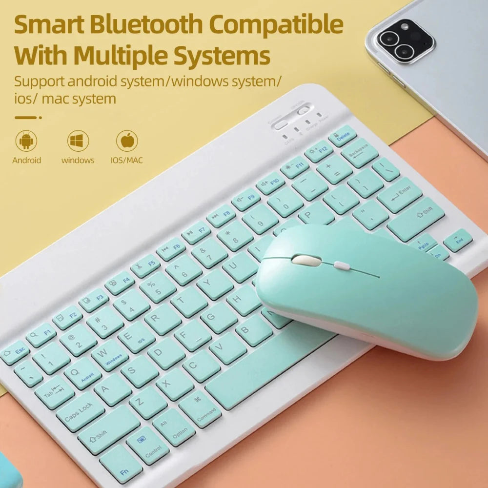 Bluetooth Mouse For Notebook PC Computer Battery Ultra-Thin Wireless Mouse For iPad Samsung Huawei Lenovo Android Windows Tablet
