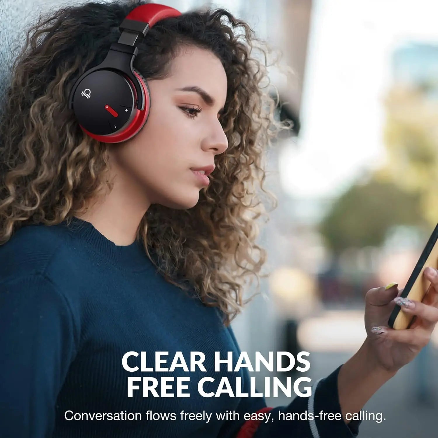 Classic E7 Active Noise Cancelling Headphones with HD Sound, Wireless Bluetooth Over-Ear Comfort for Travel Office Gift